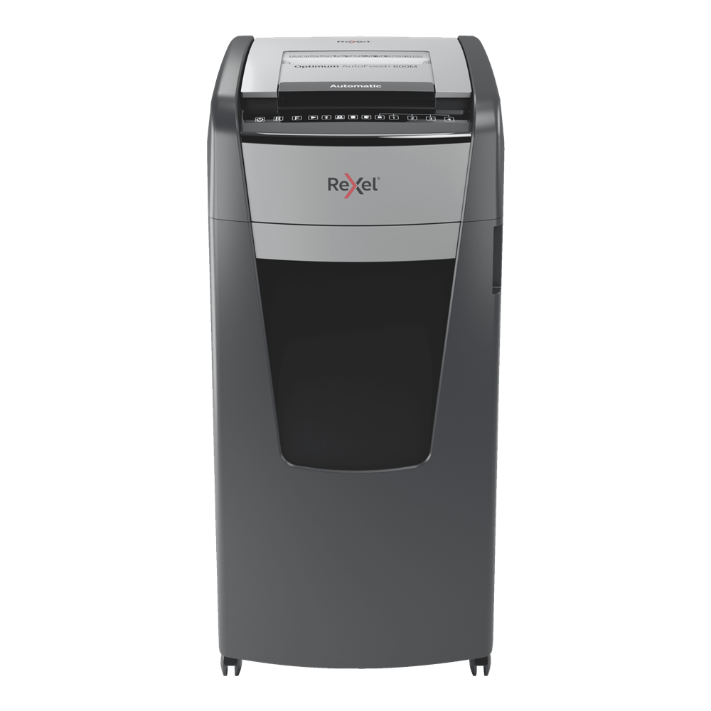 Rexel Optimum AutoFeed+ 600M Automatic Micro Cut Paper Shredder P5